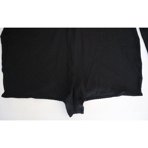 PINK x Victoria's Secret Women's Sz XL Black Heart Eyelette Romper Sleepwear - Picture 6 of 12